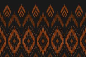 arte ikat étnica abstrata. padrão sem emenda em tribal. impressão de ornamento geométrico asteca. vetor