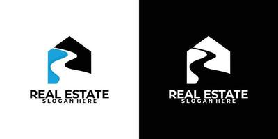 vetor de ícone de logotipo imobiliário isolado