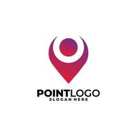 vetor de ícone de logotipo de ponto isolado