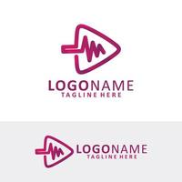 jogar vetor de ícone de logotipo isolado