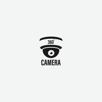 vetor de logotipo de ícone de câmera 360