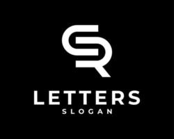letra cr rc monograma alfabeto simples minimalista moderno contemporâneo minimalista design de logotipo vetorial vetor