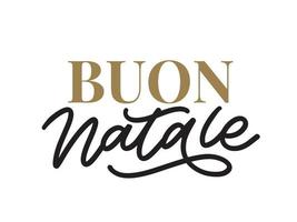 natal, buon natale greeting card.writing lettering in italian.holiday lettering.new ano template.vintage vetor, design de tipografia. vetor