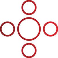 ícone de vetor de círculos