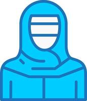 ícone de vetor de mulheres muçulmanas