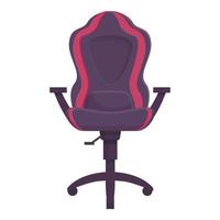 mesa jogador cadeira ícone dos desenhos animados do vetor. assento de jogo vetor