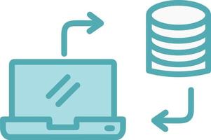 ícone de vetor de armazenamento de dados