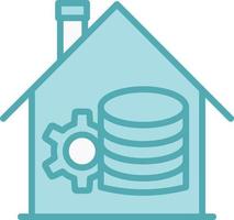 ícone de vetor de data warehouse