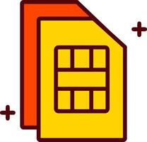 ícone de vetor de cartão SIM de telefone