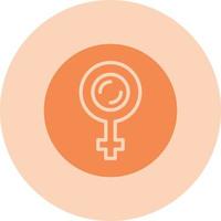 ícone de vetor de símbolo de gênero feminino