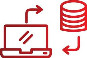 ícone de vetor de armazenamento de dados