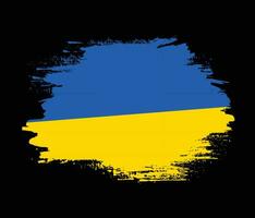 nova textura criativa grunge bandeira da ucrânia vetor