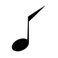 design de ilustração de ícone de nota musical vetor