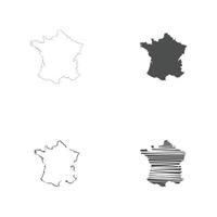 vetor do mapa da frança