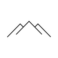 vetor de ícone de montanha