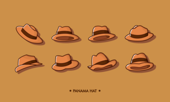 vetor de chapéu panama grátis