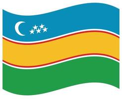 bandeira nacional do karakalpakstan - ícone de cor plana. vetor