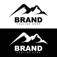 logotipo da montanha, alpinismo vetorial, aventura, design para escalada, equipamento de escalada e marca com logotipo da montanha vetor
