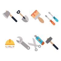 Vetor de ícones de ferramentas de construção