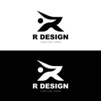 logotipo da letra r, vetor de alfabeto, design inicial do logotipo da marca do produto r