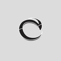modelo de design de logotipo minimalista letra c vetor