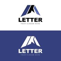 um logotipo de carta, vetor de logotipo de carta, design de marca de produto, iniciais da empresa, construção, educação