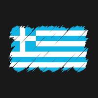 vetor de pincel de bandeira da grécia