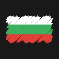 vetor de pincel de bandeira da Bulgária