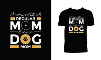 design de camiseta caligráfica de cachorro moderno vetor