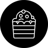 ícone de vetor de cupcake