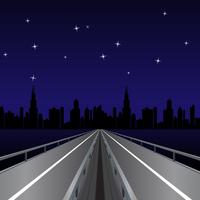 Vetor Highway At Night
