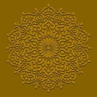 ornamento mandala islâmico, modelo para todos os tipos de seus projetos, banners, adesivos, outdoors, etc vetor
