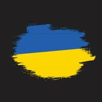 vetor de bandeira da ucrânia grunge abstrato profissional
