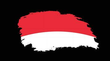 vetor de bandeira abstrata de textura grunge vintage indonésia