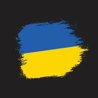 fundo de bandeira da ucrânia de textura grunge vetor