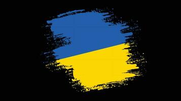 bandeira do grunge da ucrânia vetor