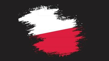 vetor de bandeira da polônia pincelada grátis