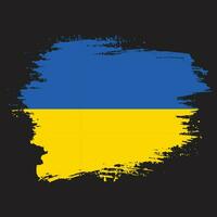 bandeira colorida do grunge da ucrânia vetor