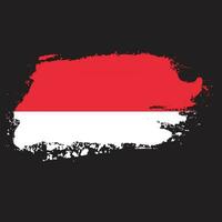 novo vetor de bandeira da indonésia de textura colorida