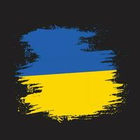 splash novo vetor de bandeira de textura grunge da ucrânia