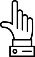 design de ícone de vetor de dedo