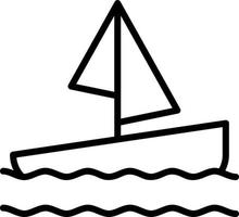 design de ícone de vetor de barco à vela