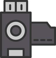 design de ícone de vetor de rolo de câmera