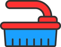 design de ícone de vetor de escova de limpeza