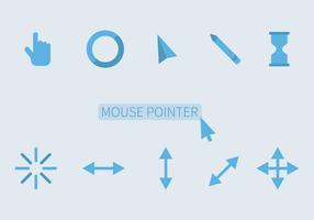 mouse livre sobre conjunto de ícones vetor