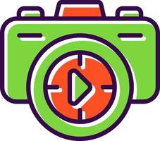 design de ícone de vetor de tiros de câmera