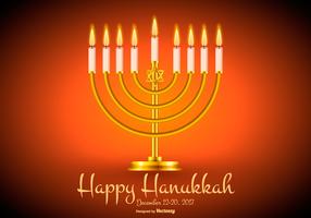 Ilustração feliz de Hanukkah