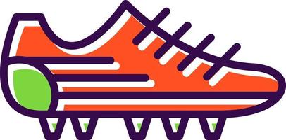 design de ícone de vetor de sapatos de futebol