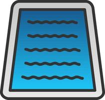 design de ícone de vetor de piscina