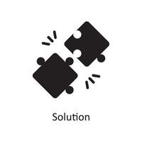 ilustração em vetor solução ícone sólido design. símbolo de gerenciamento de negócios e dados no arquivo eps 10 de fundo branco